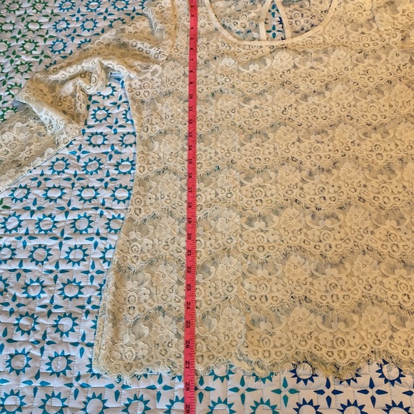 ⚡️Last days! Maurices Long Sleeve Lace Top L - Picture 7 of 8